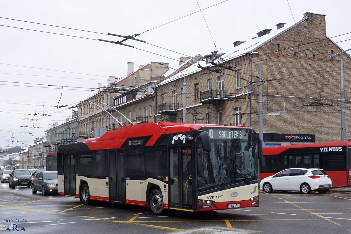 Vilnius, Solaris Trollino IV 12 Škoda Nr. 1727