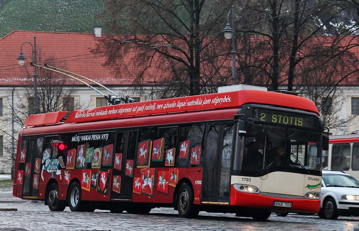 Вильнюс, Solaris Trollino II 15 AC № 1703