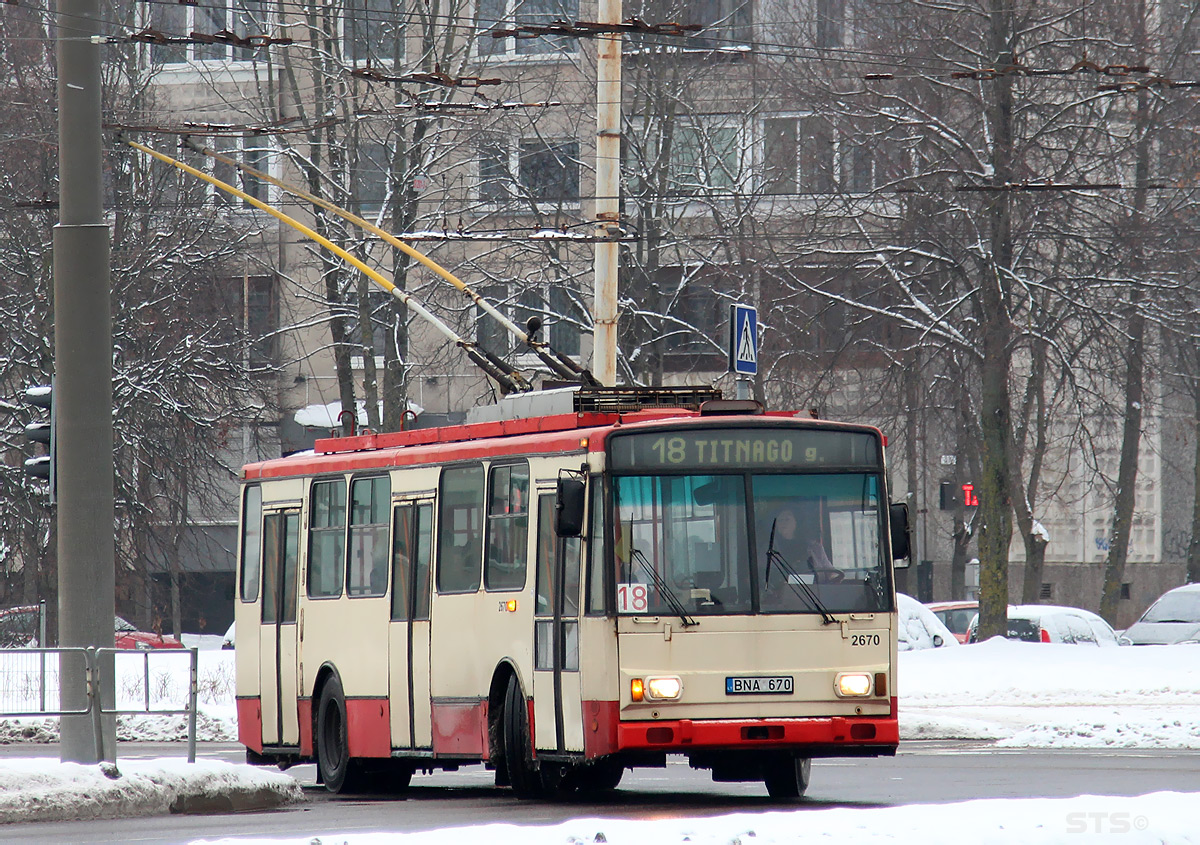 Вильнюс, Škoda 14Tr17/6M № 2670