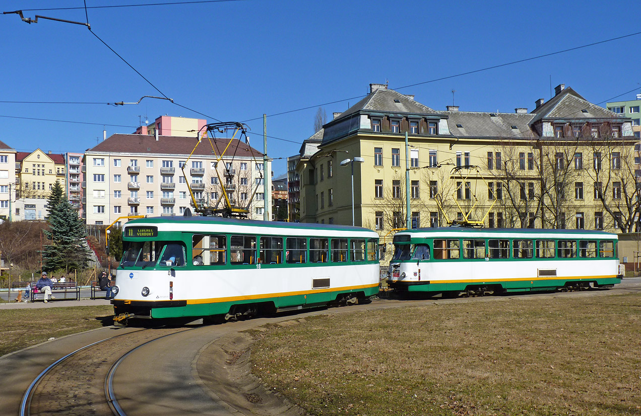 Либерец ― Яблонец-над-Нисой, Tatra T2R № 18; Либерец ― Яблонец-над-Нисой, Tatra T2R № 19