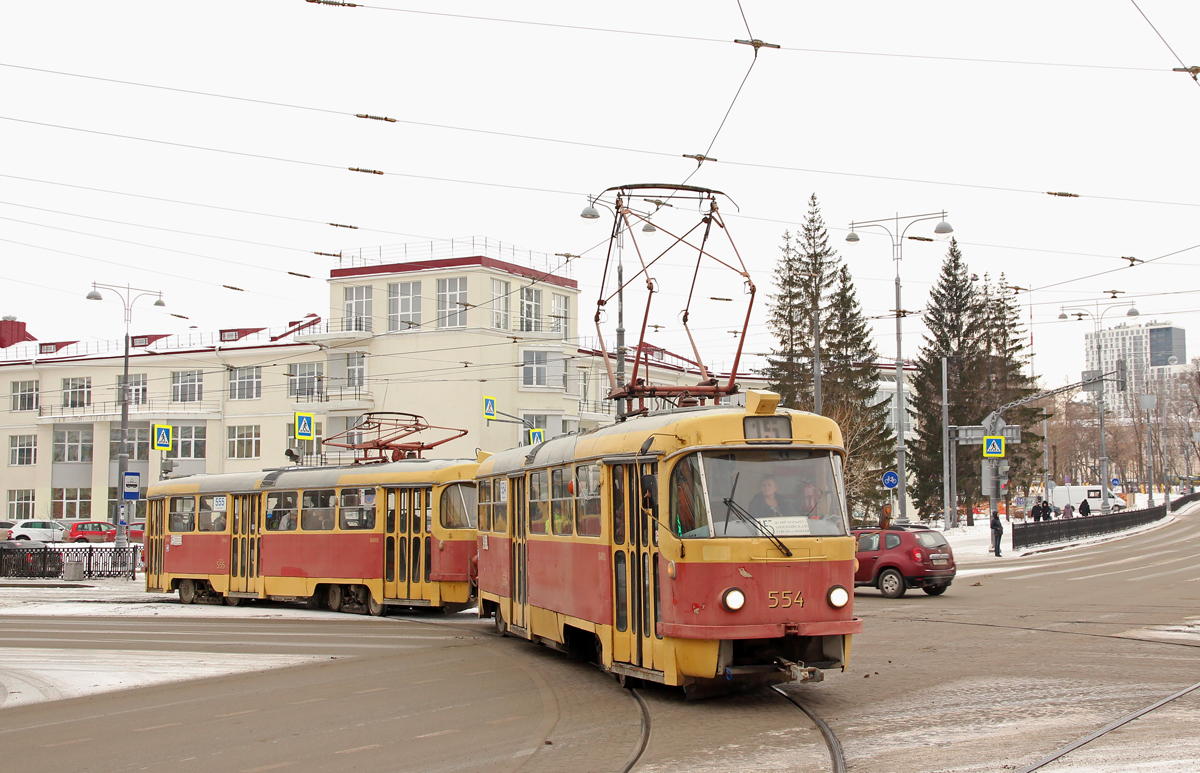 Екатеринбург, Tatra T3SU № 554