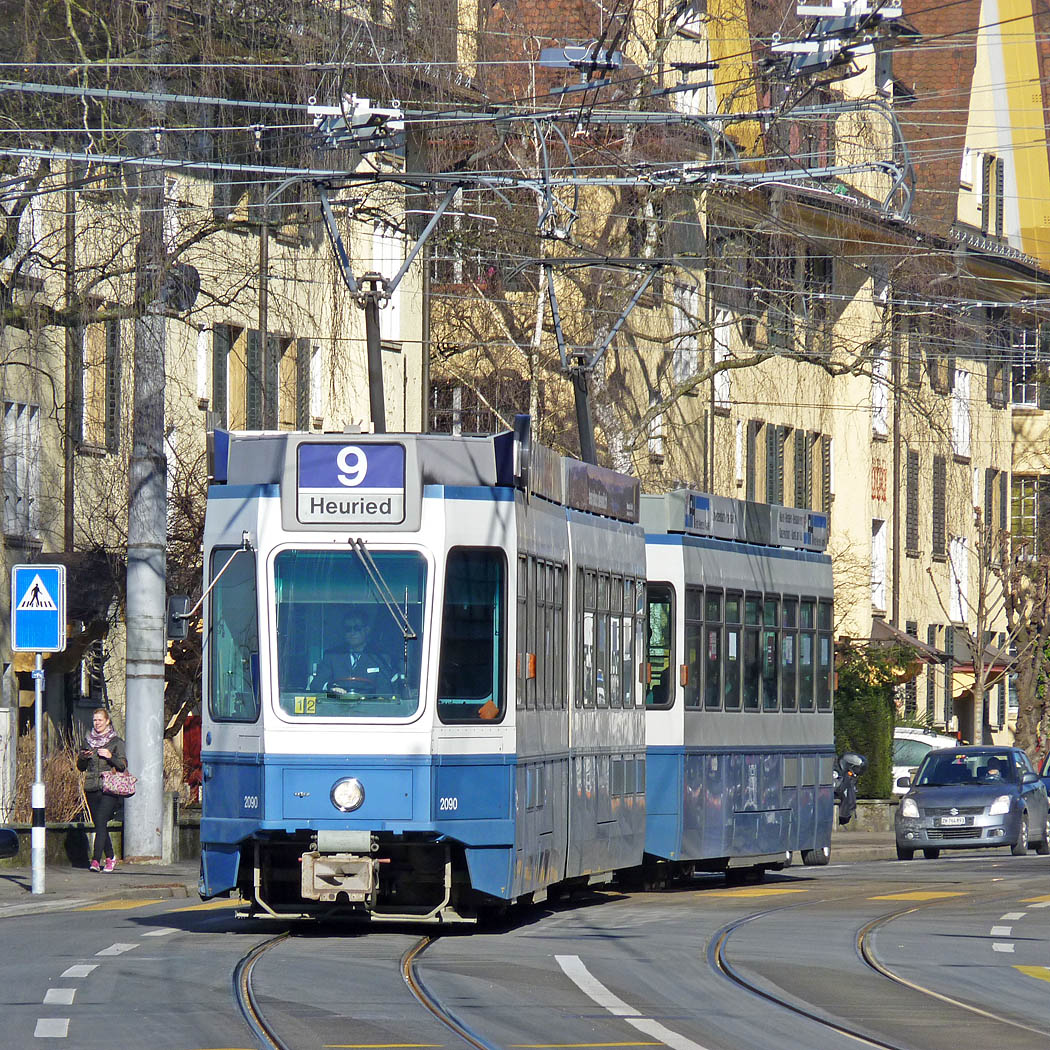 Цюрих, SWP/SIG/BBC Be 4/6 "Tram 2000" № 2090