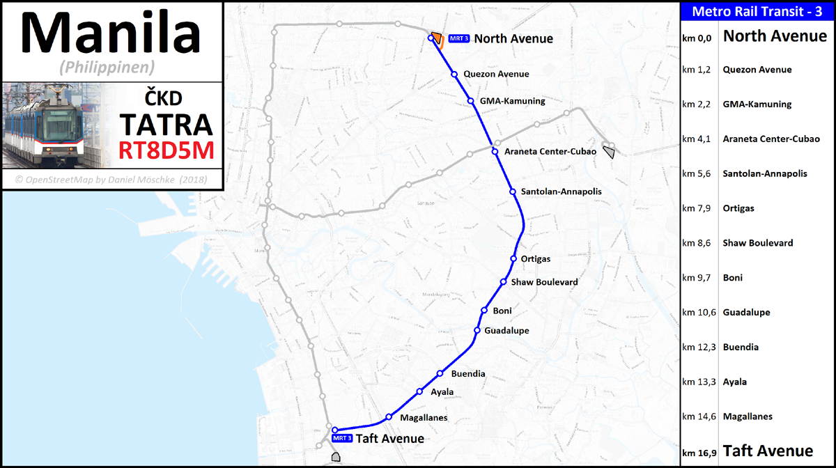 Манила — MRT-3 || Metrostar