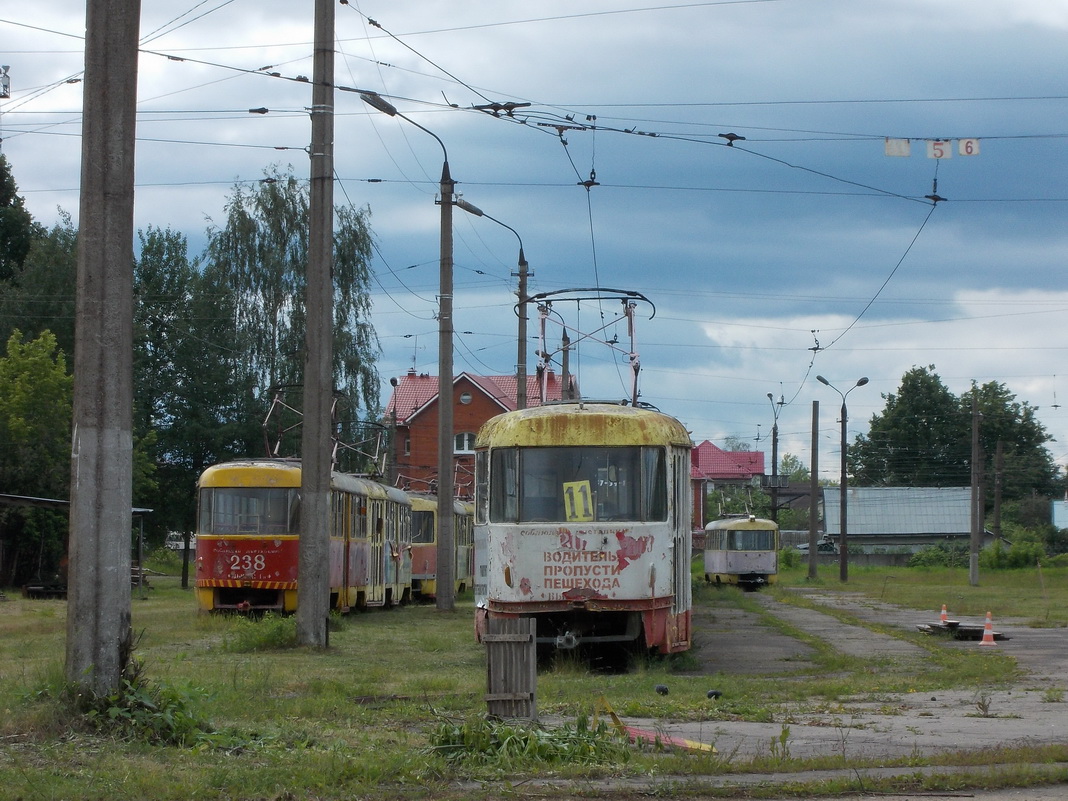 Тверь, Tatra T3SU № 238; Тверь, Tatra T3SU № 203; Тверь, Tatra T3SU № 224