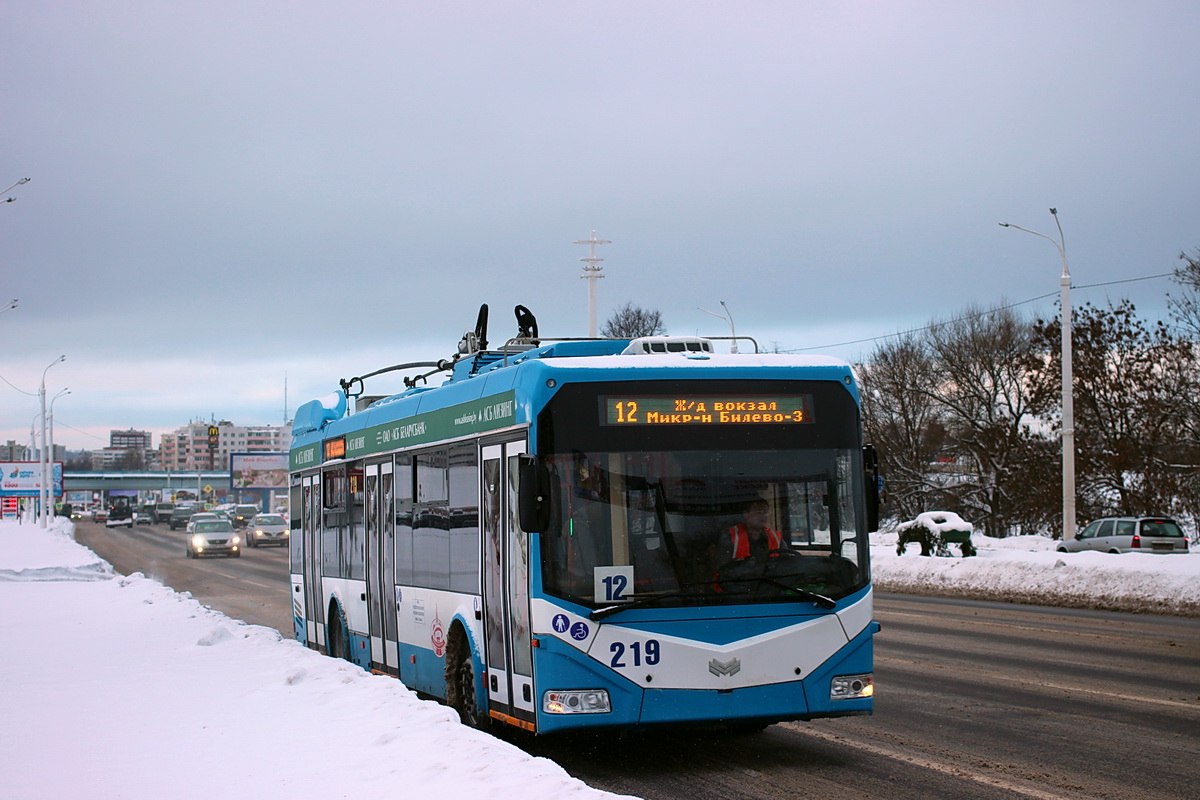 Витебск, БКМ 32100D № 219; Витебск — Троллейбусные маршруты с использованием автономного хода Витебск, БКМ 32100D № 219; Витебск — Троллейбусные маршруты с использованием автономного хода