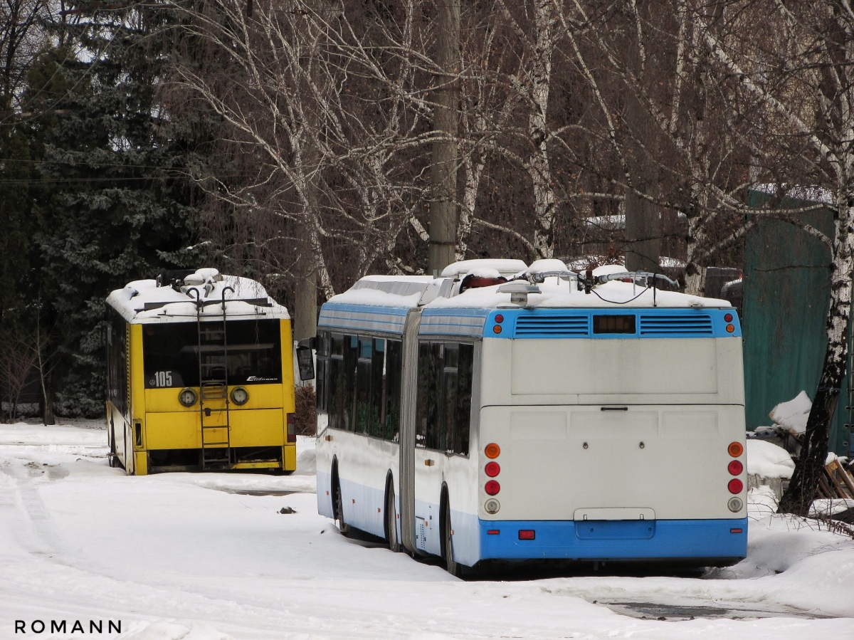 Львов, ЛиАЗ-6236 № б/н; Львов, ЛАЗ E183D1 № 105