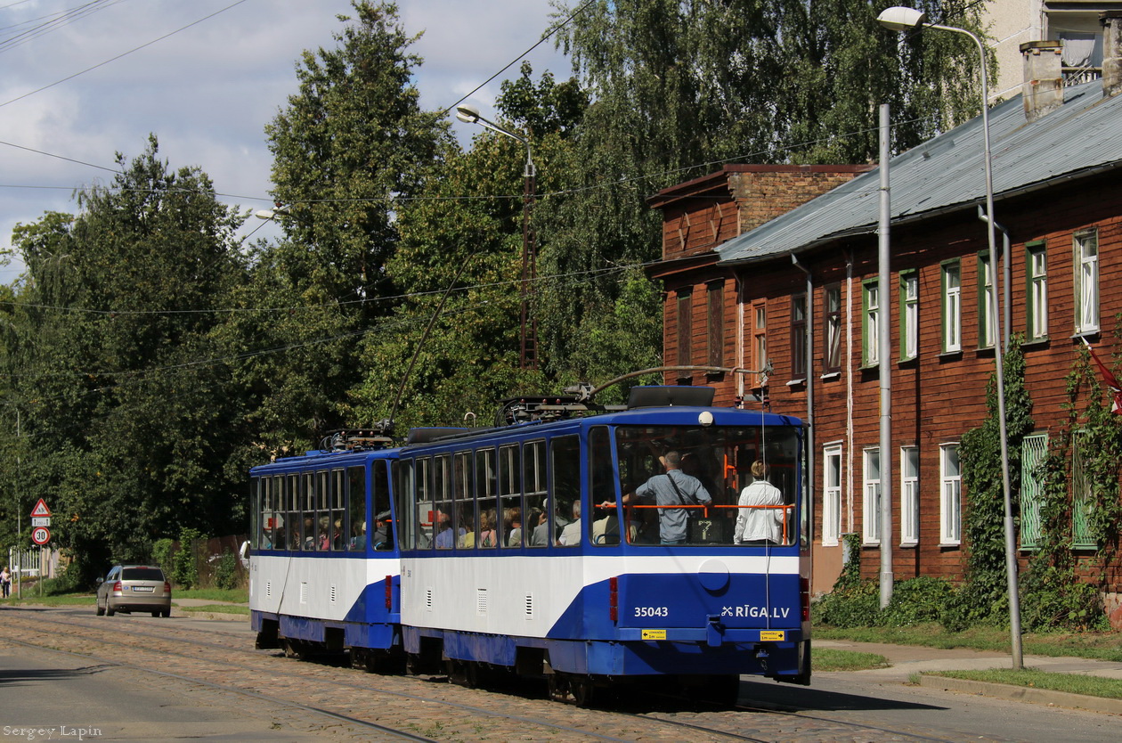 Рига, Tatra T3MR (T6B5-R) № 35043