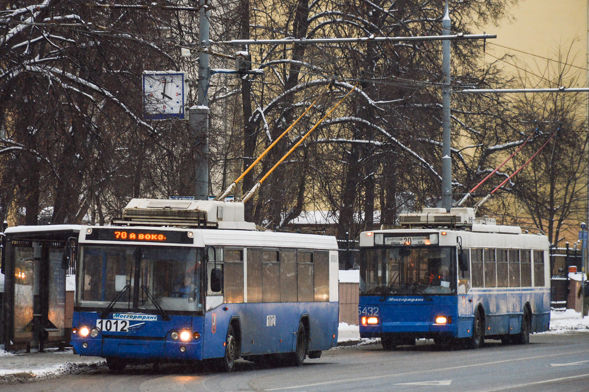 Москва, МТрЗ-52791 «Садовое Кольцо» № 1012; Москва, Тролза-5275.05 «Оптима» № 5432