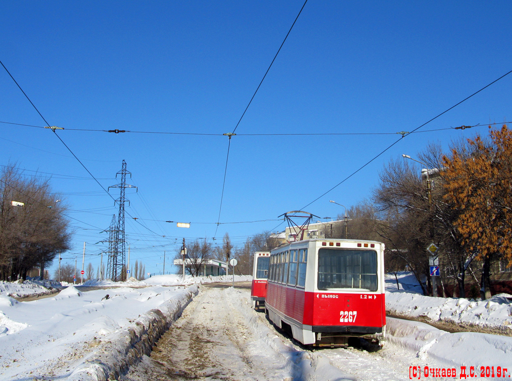 Саратов, 71-605А № 2267; Саратов — Последствия снегопадов зимой 2018–2019 гг.