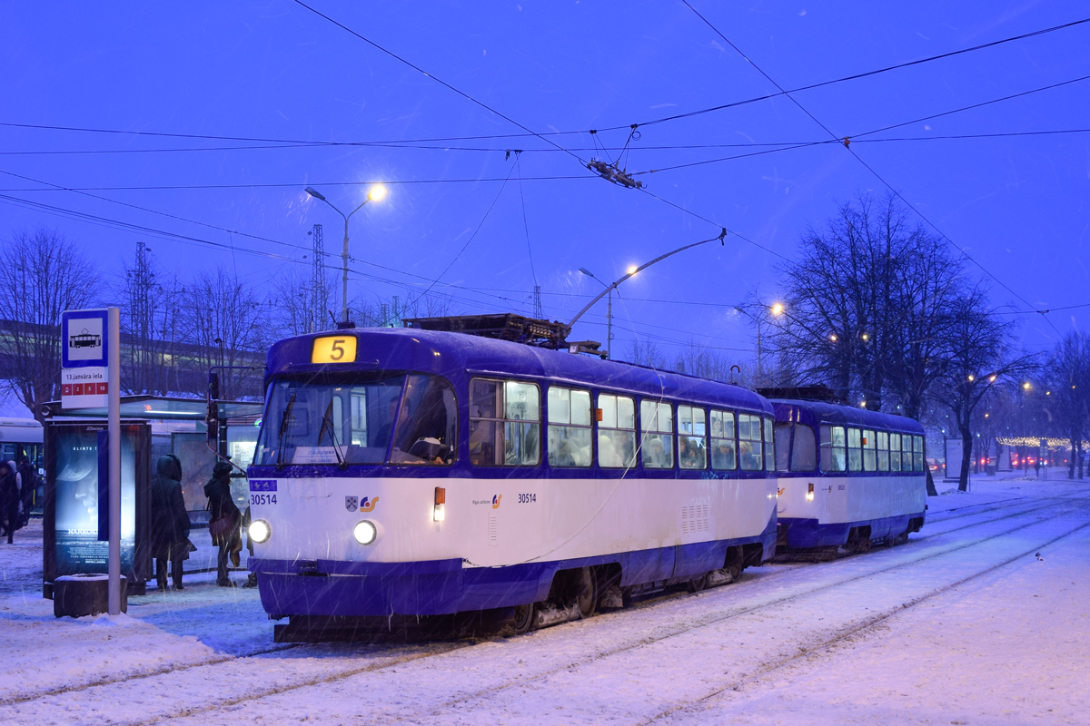 Рига, Tatra T3A № 30514