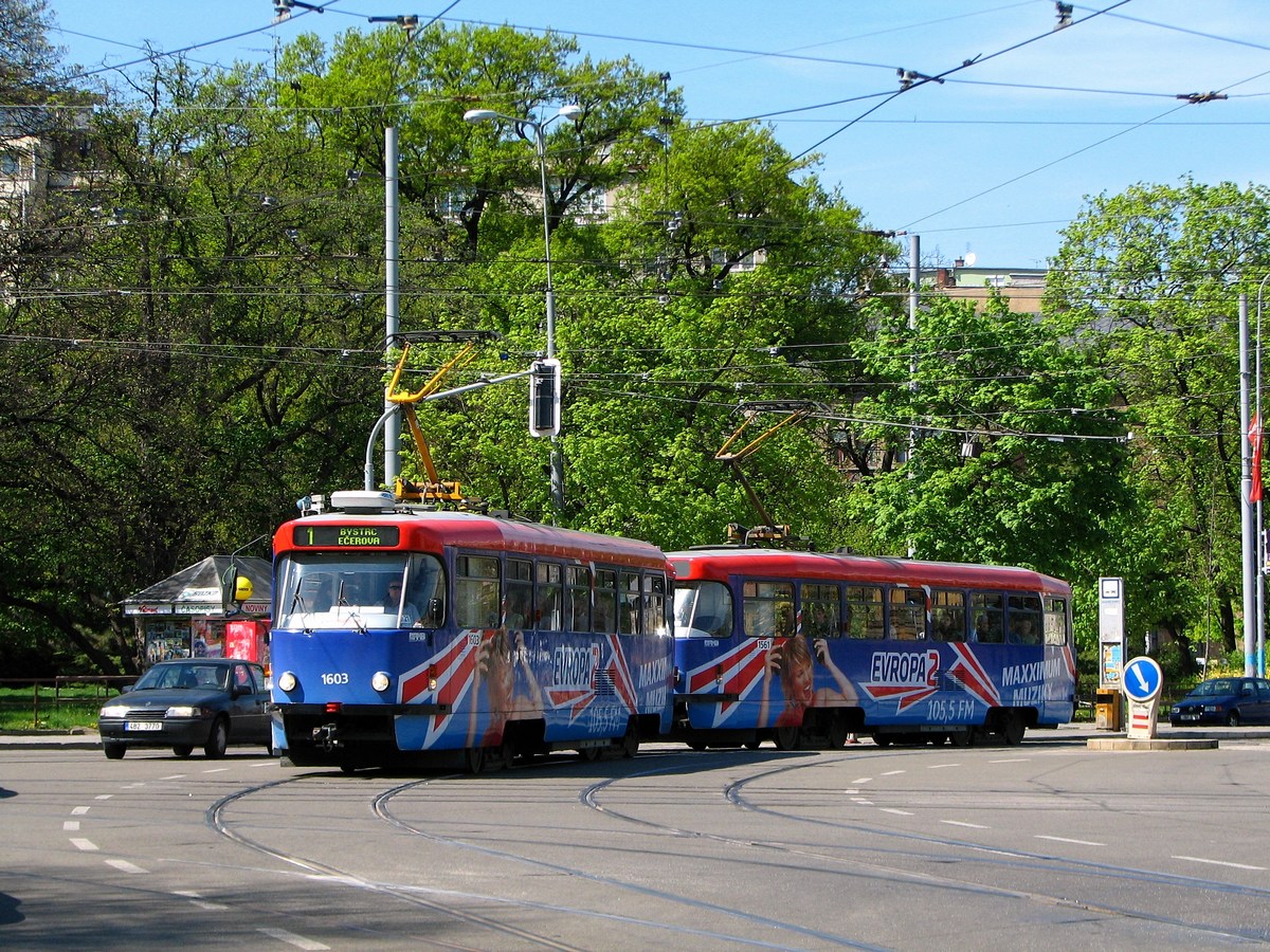 Brno, Tatra T3R.PV № 1603