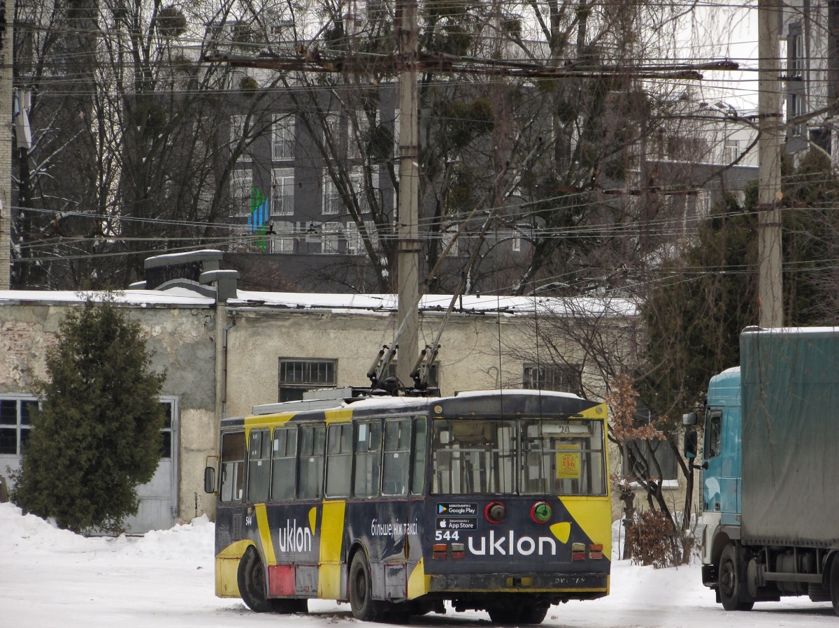 Львов, Škoda 14Tr89/6 № 544