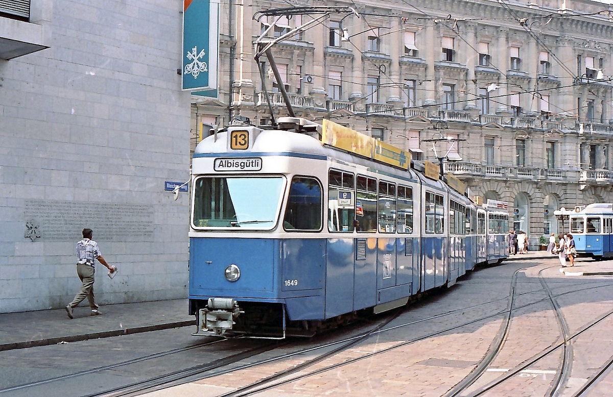 Цюрих, SWS/SIG/BBC Be 4/6 "Mirage" № 1649