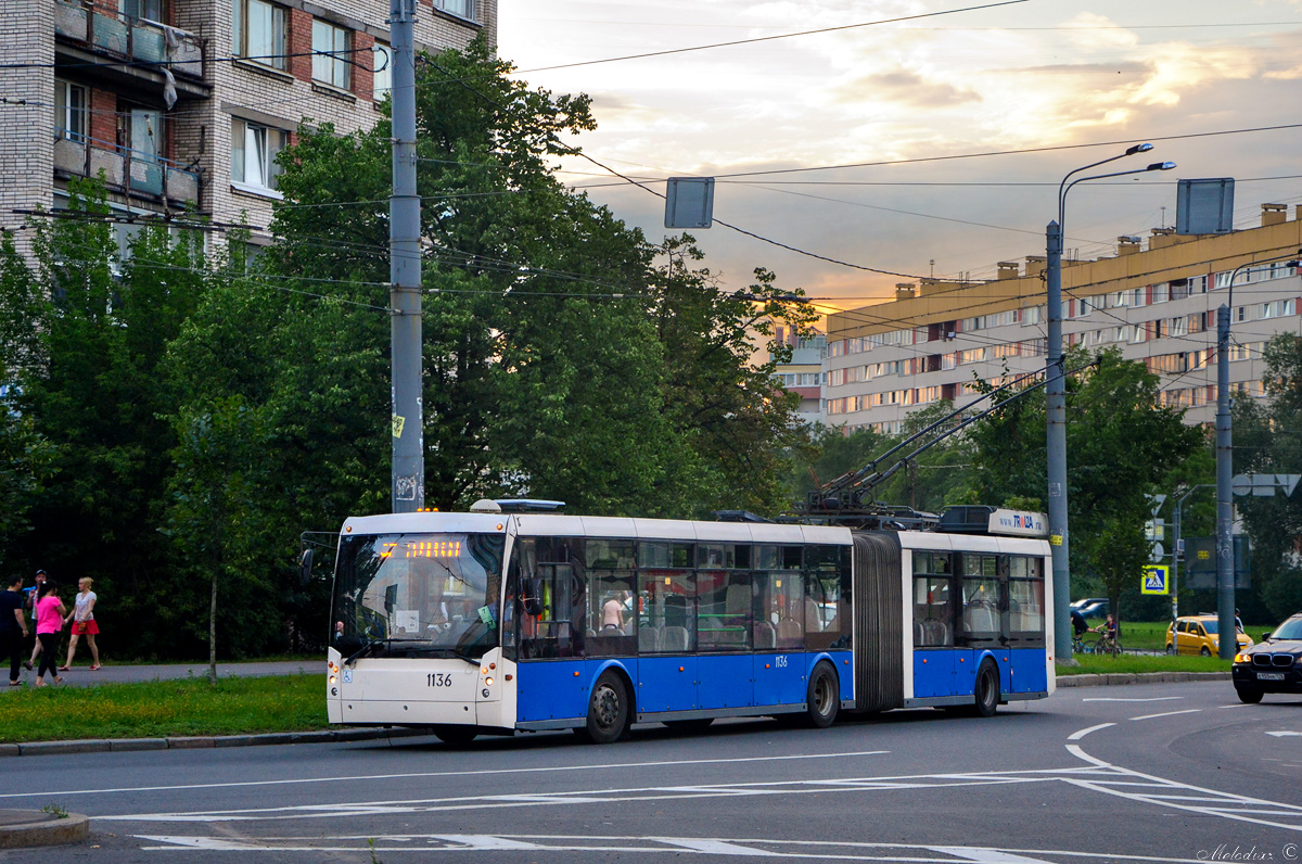 Санкт-Петербург, Тролза-6206.01 «Мегаполис» № 1136