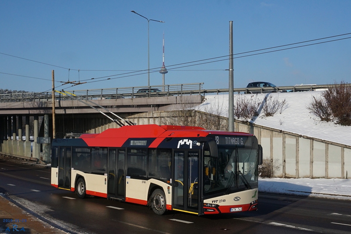 Вильнюс, Solaris Trollino IV 12 Škoda № 2749