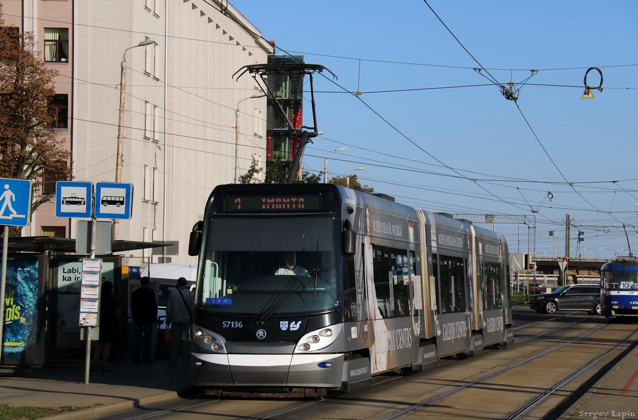 Рига, Škoda 15T ForCity Alfa Riga № 57136