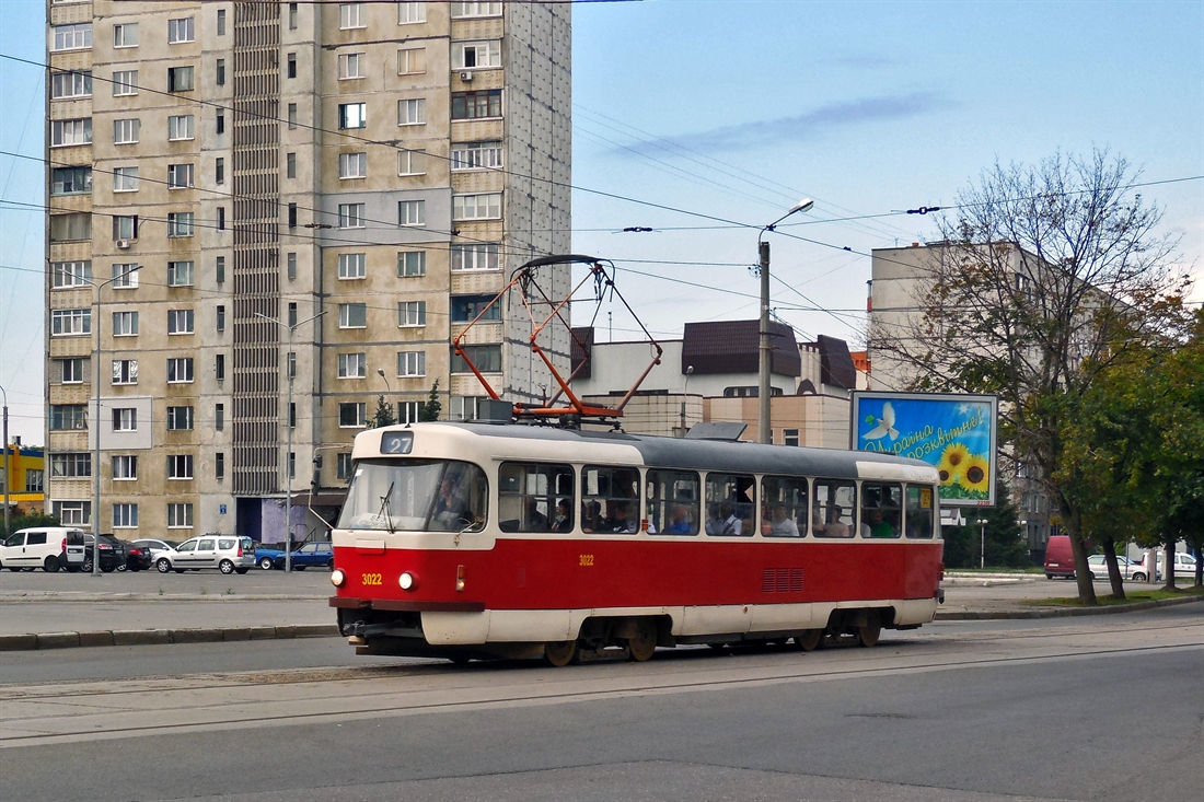 Харьков, Tatra T3SUCS № 3022