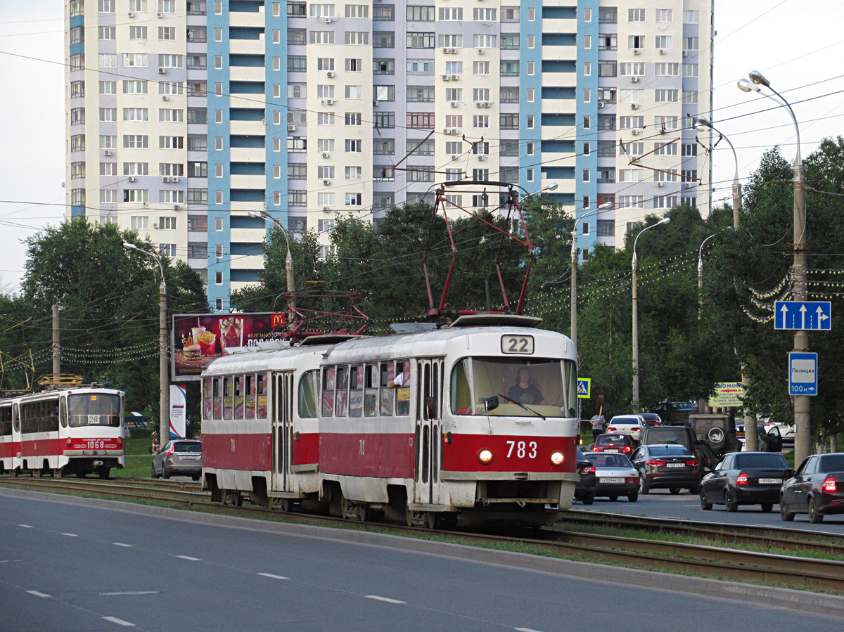 Самара, Tatra T3SU (двухдверная) № 783