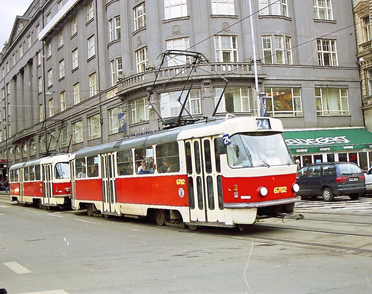 Прага, Tatra T3 № 6702