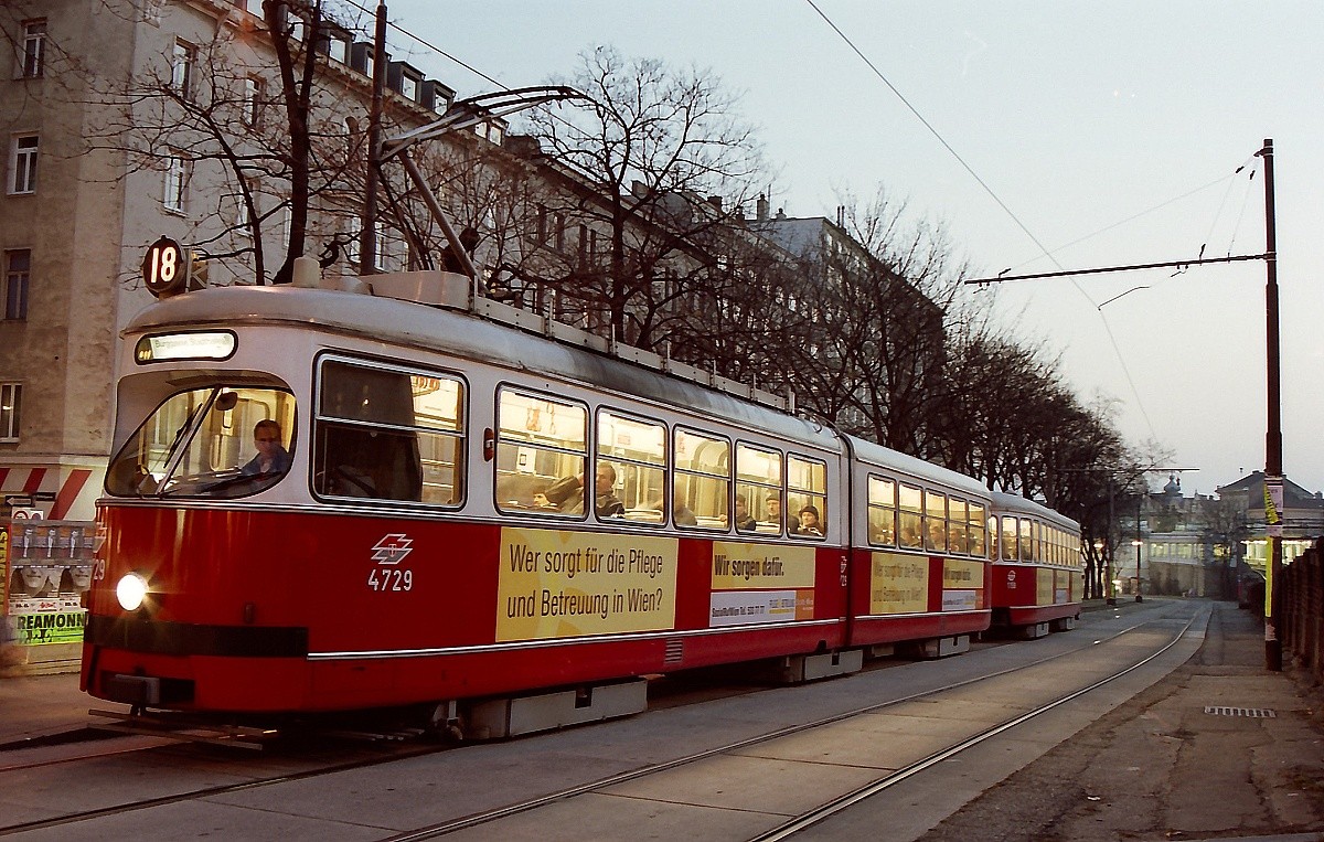 Вена, SGP Type E1 № 4729; Вена, Lohner Тype c3 № 1158