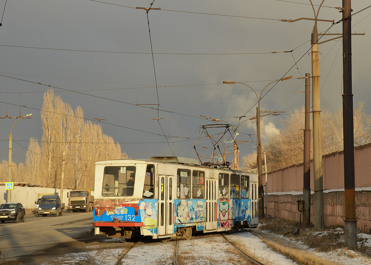 Липецк, Tatra T6B5SU № 132