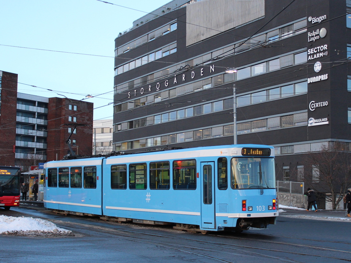 Осло, Duewag SL 79/I № 103 Осло, Duewag SL 79/I № 103