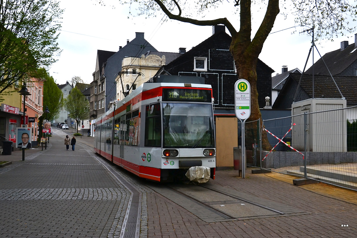 Бохум – Гельзенкирхен, Duewag MGT6D № 408