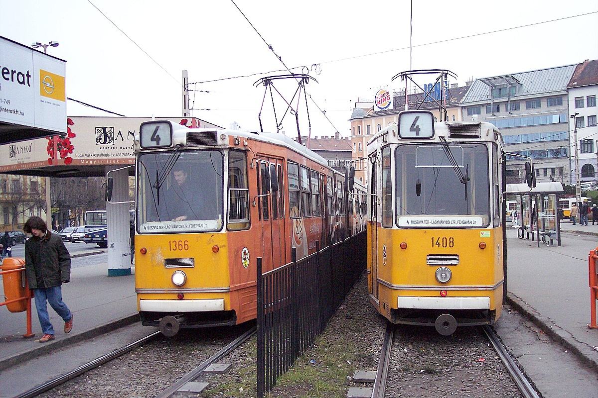 Будапешт, Ganz CSMG2 № 1366; Будапешт, Ganz CSMG2 № 1408
