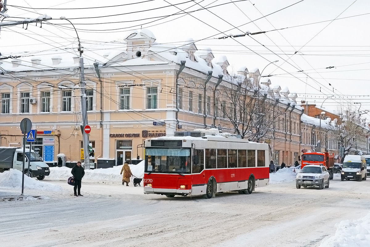 Саратов, Тролза-5275.05 «Оптима» № 2270; Саратов — Последствия снегопадов зимой 2018–2019 гг.