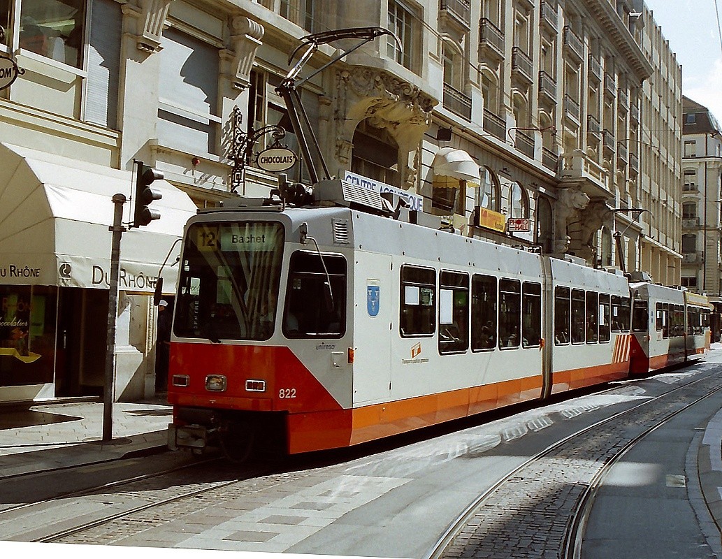 Geneva, ACMV/ABB/Duewag Be 4/6 № 822