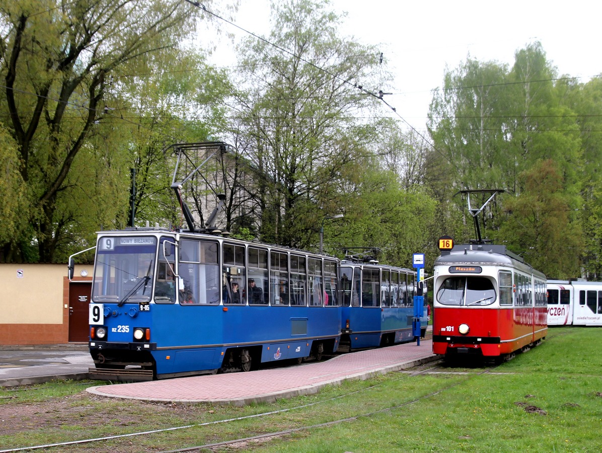 Краков, Konstal 105Na № RZ235; Краков, Lohner Type E1 № HW101