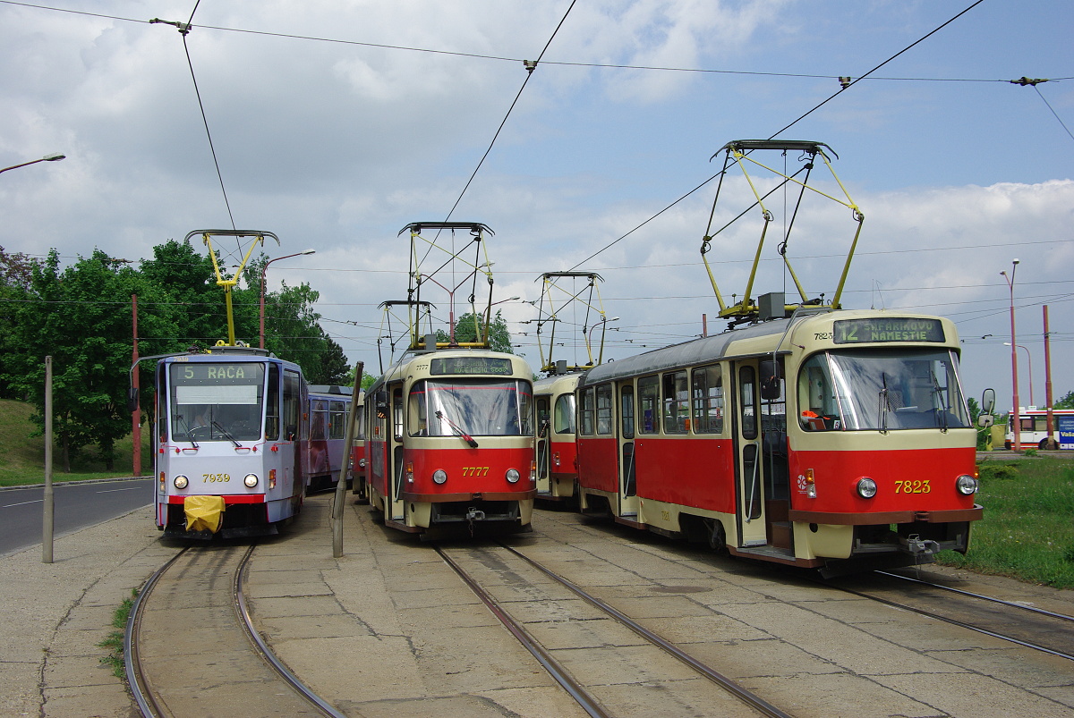 Братислава, Tatra T6A5 № 7939; Братислава, Tatra T3SUCS № 7777; Братислава, Tatra T3SUCS № 7823