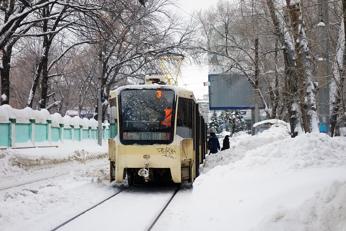 Саратов, 71-619КТ № 1020; Саратов — Последствия снегопадов зимой 2018–2019 гг.