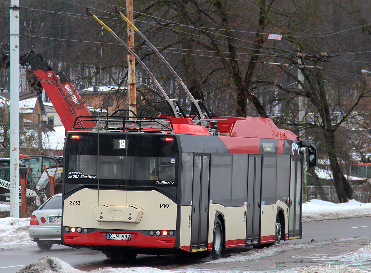 Вильнюс, Solaris Trollino IV 12 Škoda № 2753