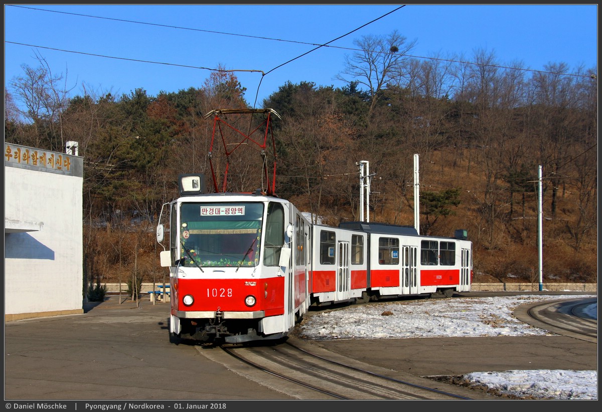 Pyongyang, Tatra KT8D5K Br. 1028 Pyongyang, Tatra KT8D5K Br. 1028