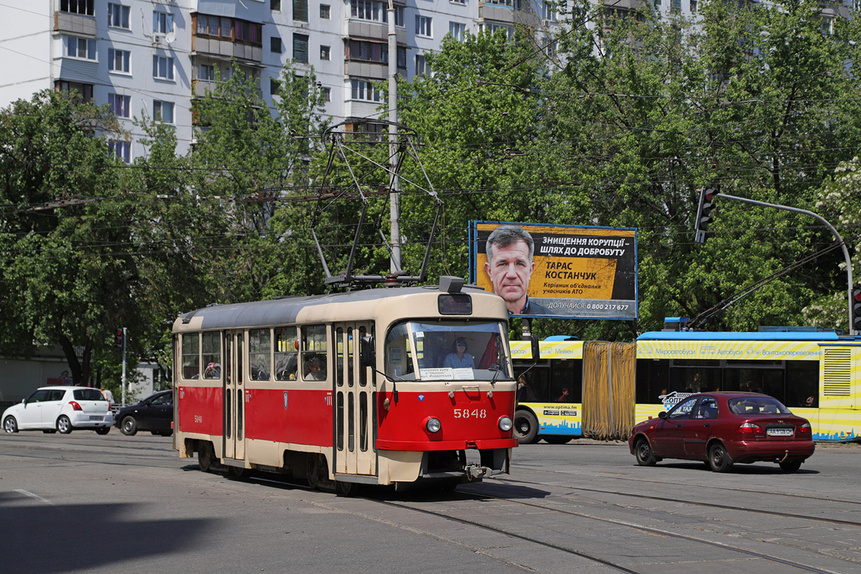 Киев, Tatra T3SU № 5848