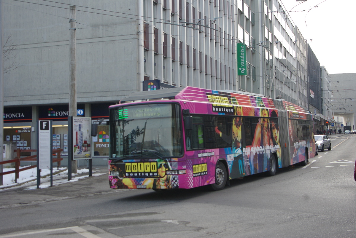 Фрибур, Hess/MAN NGT 204F/Kiepe № 513