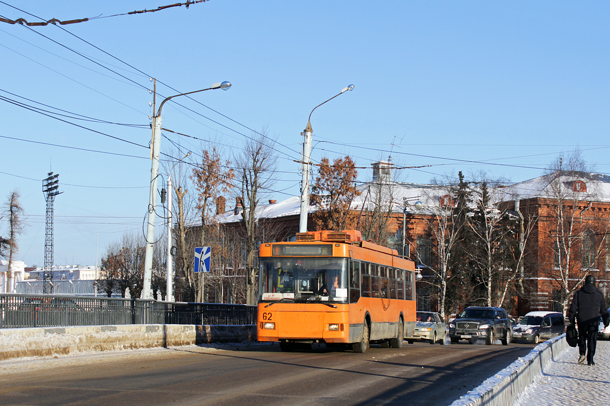 Tver, Trolza-5275.05 “Optima” № 62; Tver — The last years of the Tver trolleybus (2019 — 2020); Tver — Trolleybus lines: Central district