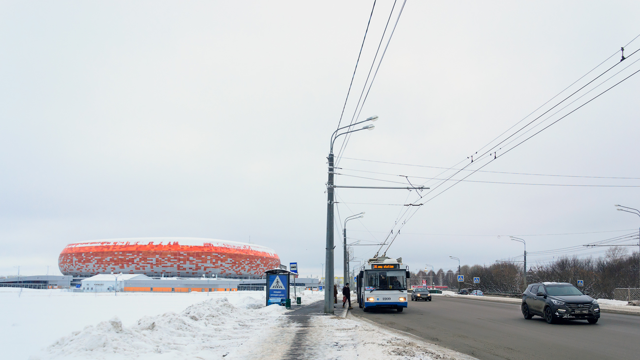 Саранск — Троллейбусные линии — район стадиона "Мордовия Арена"