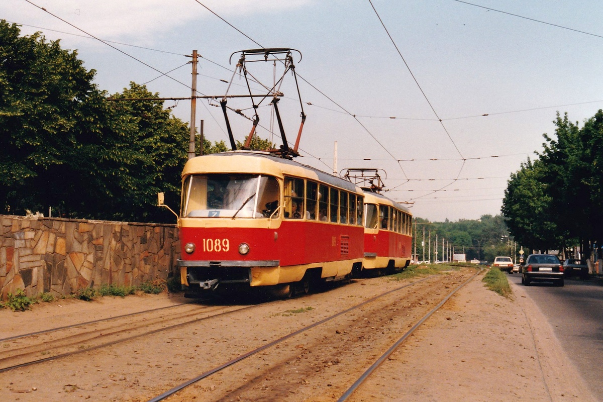 Днепр, Tatra T3SU (двухдверная) № 1089; Днепр — Исторические фотографии: Серии иностранных авторов