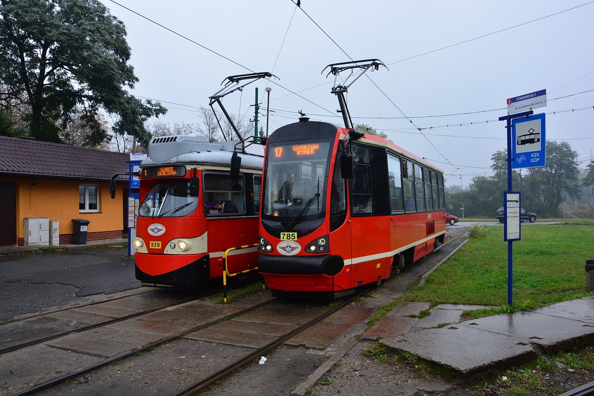 Верхнесилезская агломерация, Konstal 105N-HF11AC № 785; Верхнесилезская агломерация, SGP Type E1 № 939