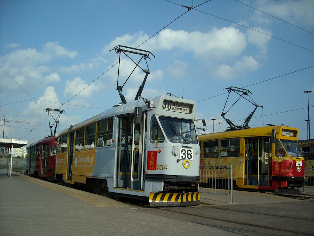 Варшава, Konstal 13N № 834; Варшава, Konstal 13N № 769