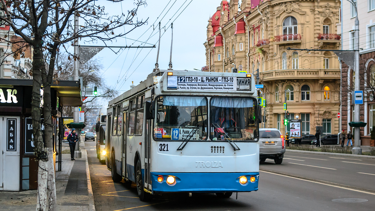 Ростов-на-Дону, ЗиУ-682Г-016.02 (с широкой 1-й дверью) № 321