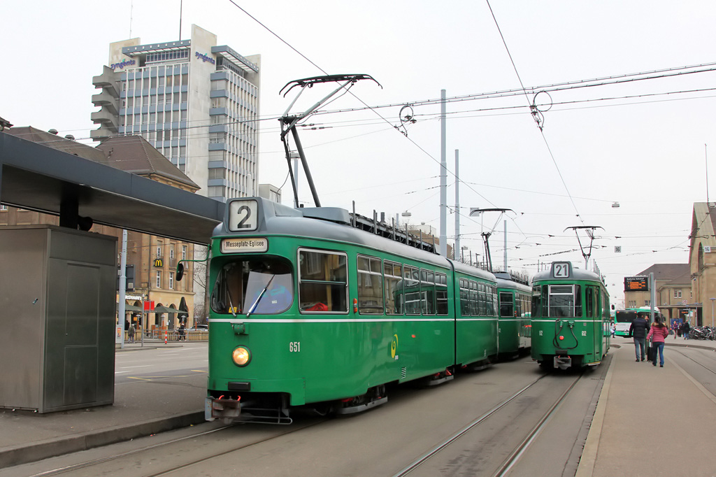 Базель, Duewag GT6 № 651