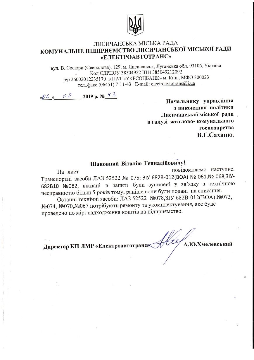 Лисичанск — Документация