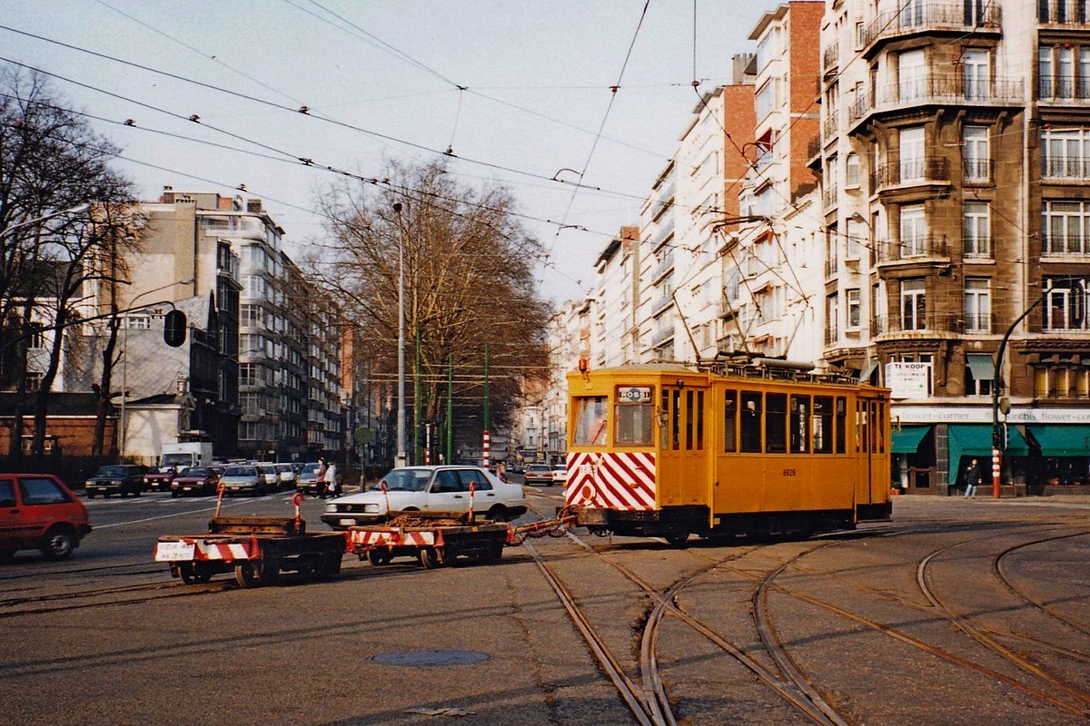 Антверпен, CGTA 2-axle motor car № 8826; Антверпен — Старые фотографии (city trams Antwerpen 1980 — 1999)