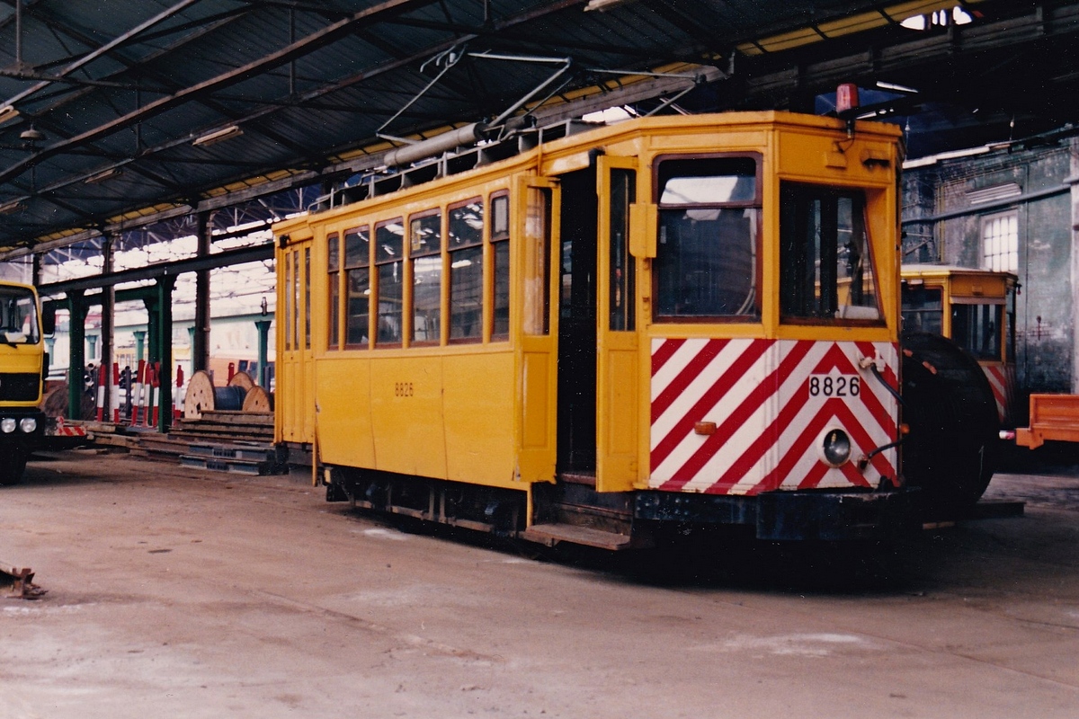 Антверпен, CGTA 2-axle motor car № 8826; Антверпен — Старые фотографии (city trams Antwerpen 1980 — 1999)