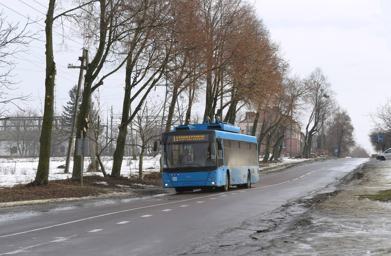 Ровно, Дніпро Т203 № 189; Ровно — Троллейбусные маршруты с использованием автономного хода Ровно, Дніпро Т203 № 189; Ровно — Троллейбусные маршруты с использованием автономного хода