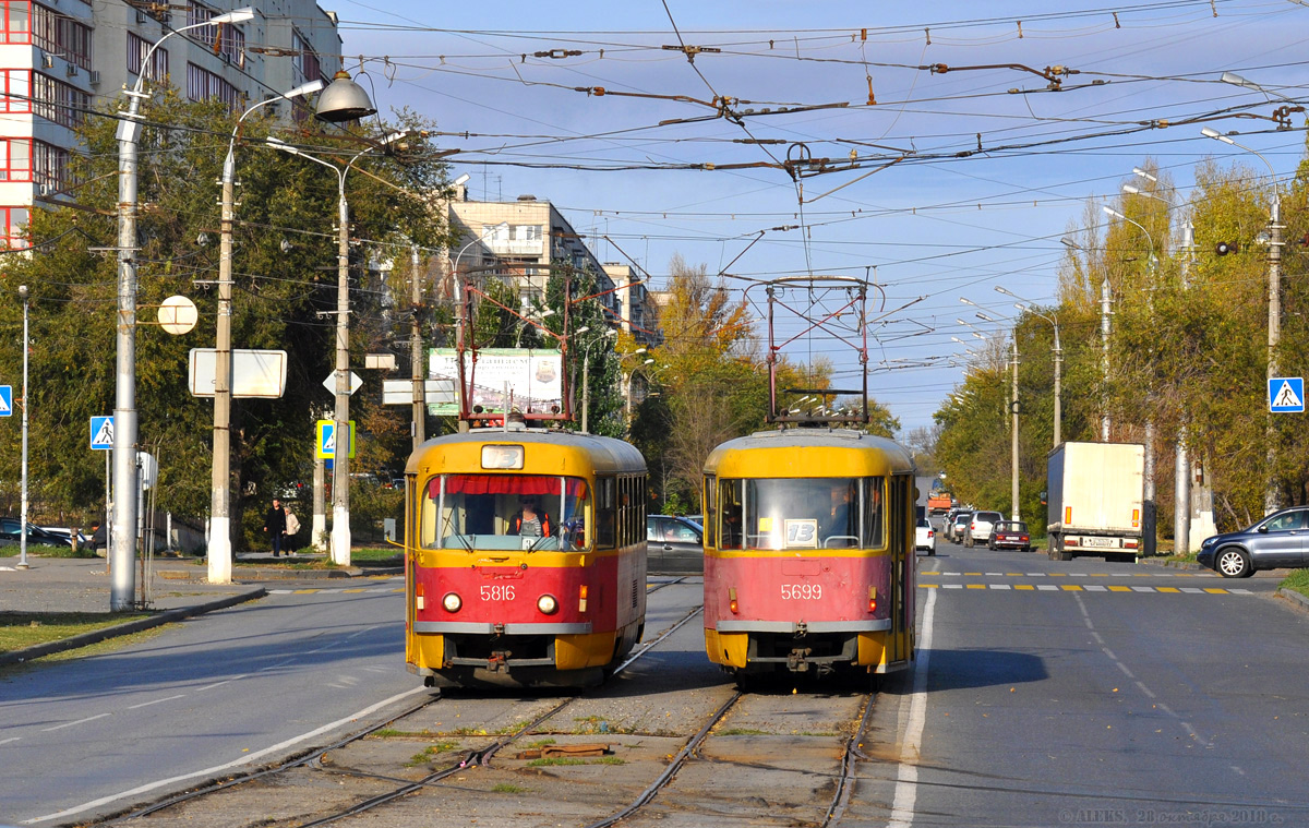 Волгоград, Tatra T3SU № 5699; Волгоград, Tatra T3SU № 5816