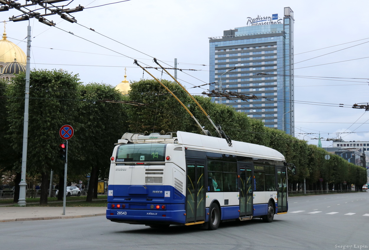 Рига, Škoda 24Tr Irisbus Citelis № 28543